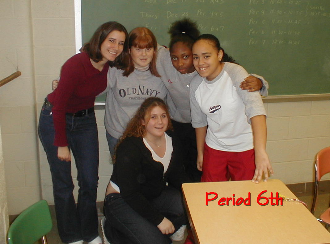 Jamie*Connie*Liz*Mely* and Lauren at the bottom..